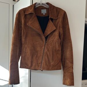 Athleta Tan Leather Jacket